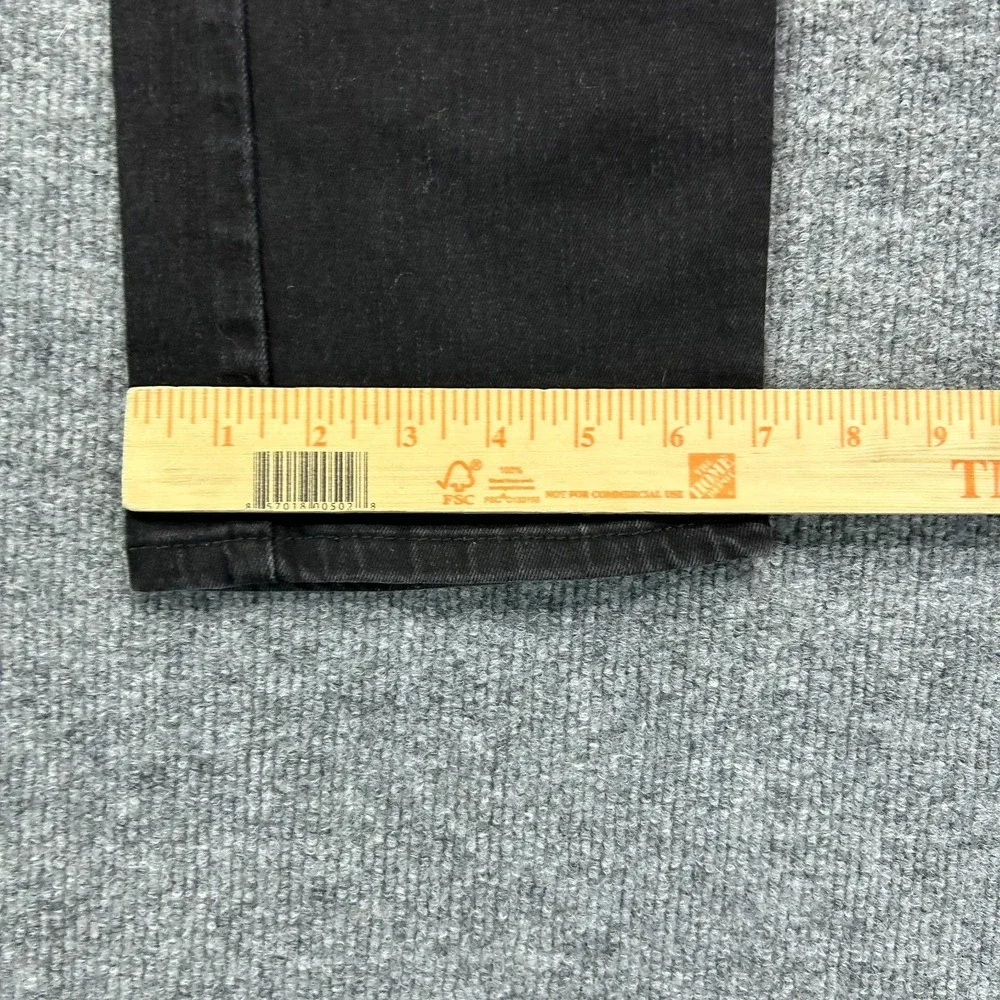 Levi's 505 Jeans Men's Black Denim Stretch Pockets Mid Rise Straight Fit - 30X30